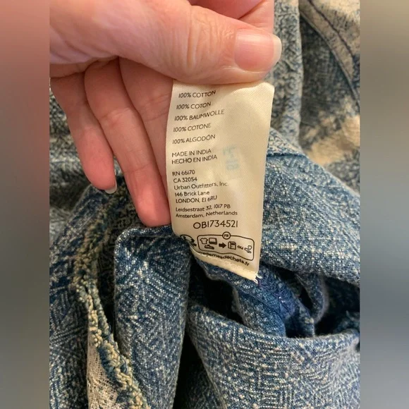 NWOT Free People All the Stars jacket oversized boho Medium novelty casual - Picture 8 of 9